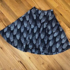 Black and white printed skirt